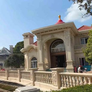 南阳 黄金麻花岗岩欧式别墅