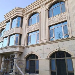 南阳 黄金麻花岗岩别墅外墙干挂