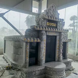 南阳 芝麻白墓碑效果展示图