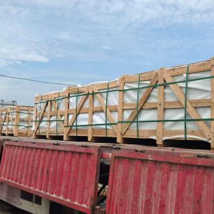 南阳 芝麻白花岗岩地铺石出口专车-泰国游