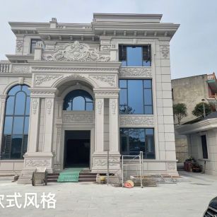 南阳 白麻花岗岩别墅外墙干挂