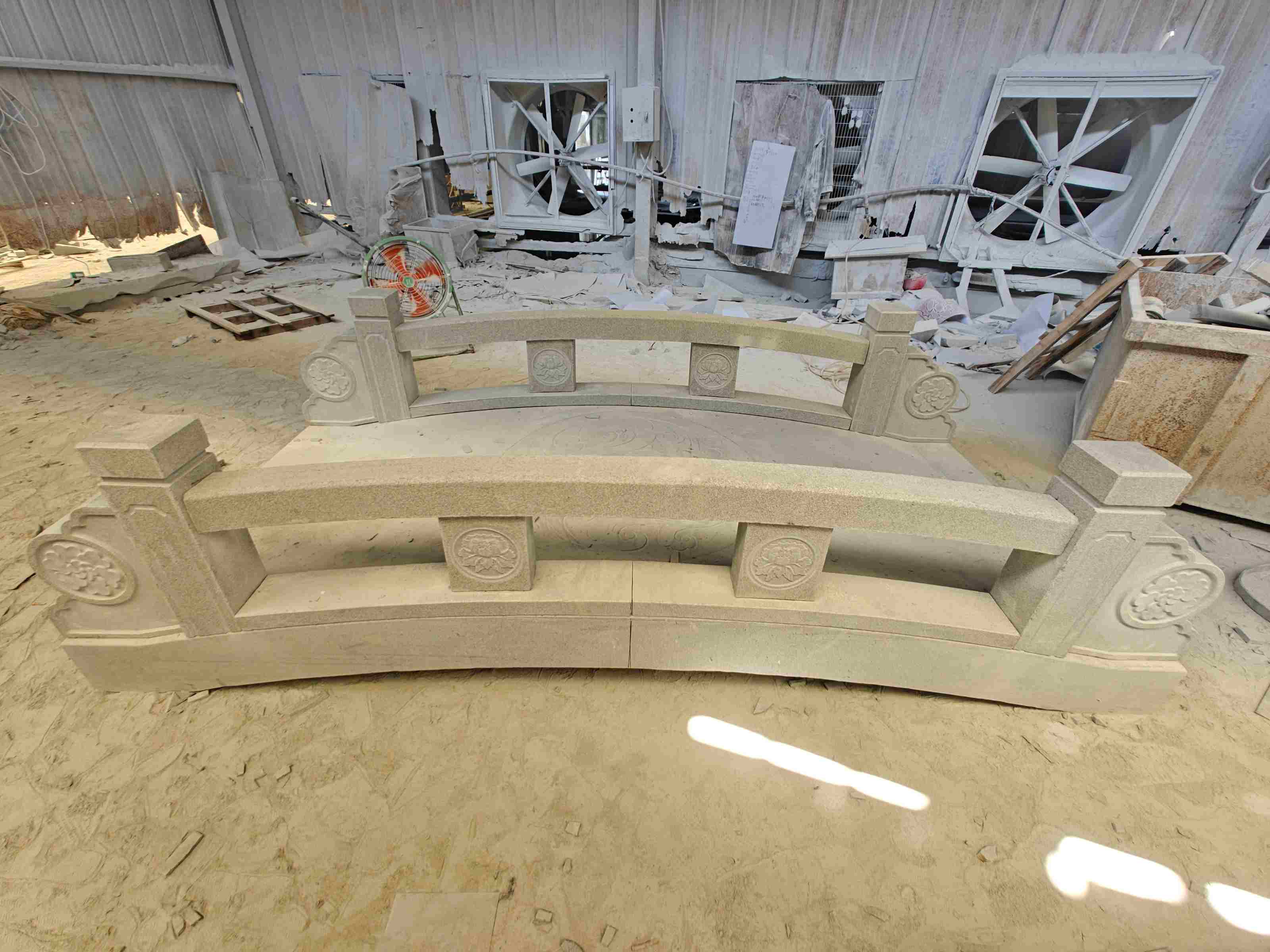 南阳 芝麻灰花岗岩异形加工-拱桥，石桥