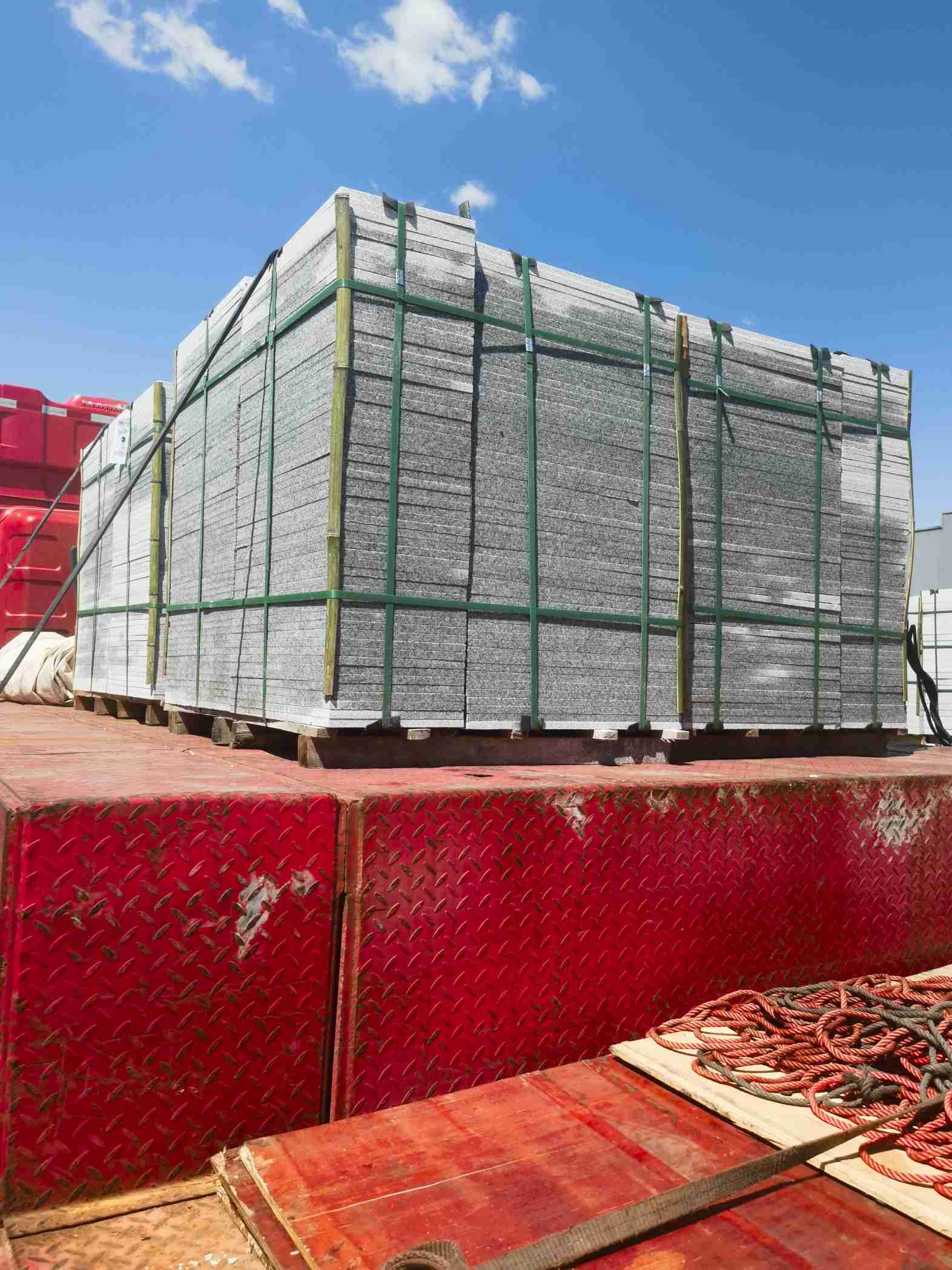 南阳 芝麻白火烧规格板地铺石300*600/600*600