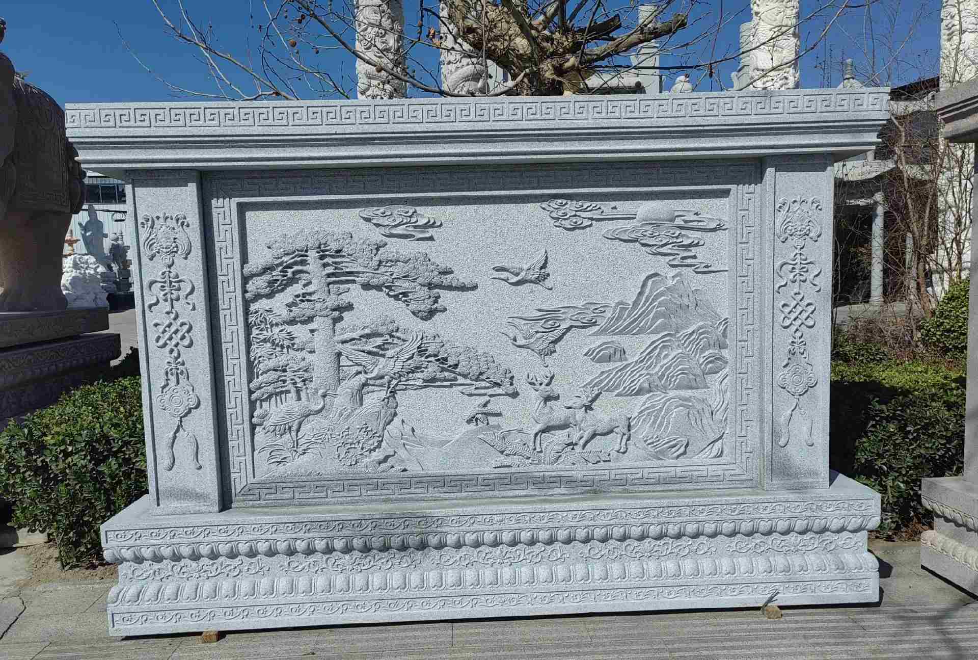 南阳 芝麻白大型照壁，屏风，影壁