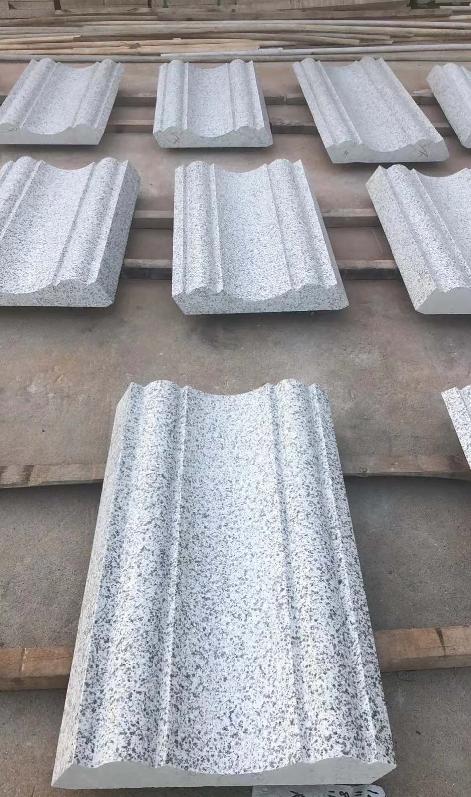 南阳 白麻花岗岩光面别墅线条